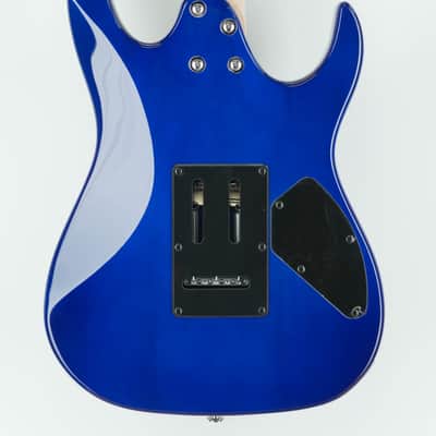 Ibanez GRX70QALTBB Left Handed Transparent Blue Burst image 8