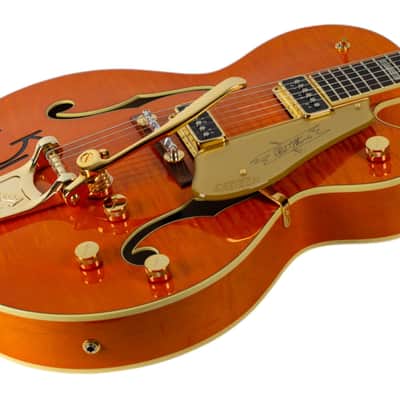 New Gretsch G6120T-55 VSE '55 Chet Atkins Hollow Body Western Orange Stain w/TV Jones T-Armond Pickups #JT24072205 image 2
