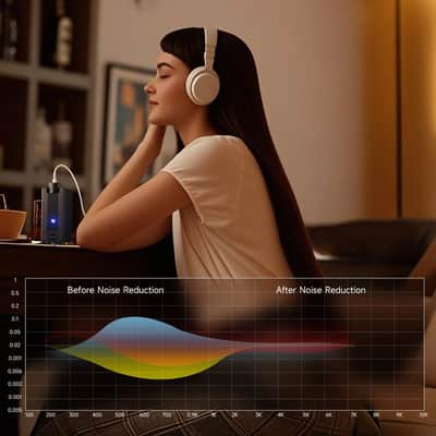 EM1 Headphone in-Ear Monitor Amplifier with XLR and TRS Input 3.5mm Jack by Donner image 4