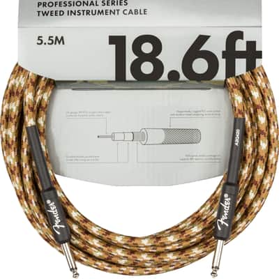 Genuine Fender® Professional Series Instrument Cable, 18.6', Desert Camo image 1
