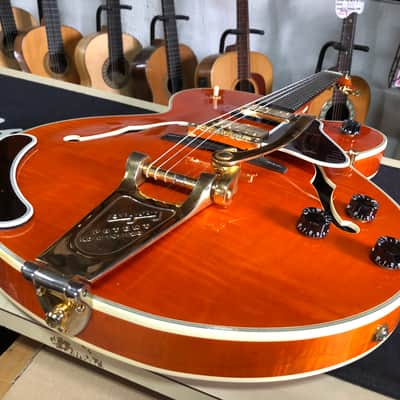 Rare Gibson Chet Atkins Country Gentleman de 1992 Sunrise Orange USA avec ses papiers et étui image 11