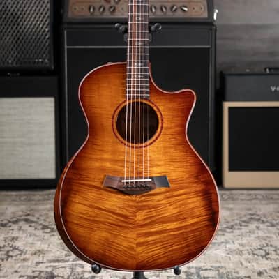 Taylor Custom #12343 Grand Auditorium Acoustic/Electric Guitar - Master Grade Koa with Hardshell Case image 3