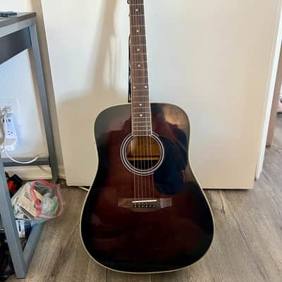 Carlo Robelli Acoustic-Electric Guitar (Sunburst) with Gig Bag image 1