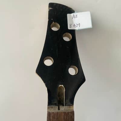 24 Frets Maple Wood 4 String Bass Guitar Neck, Rosewood Fingerboard image 2