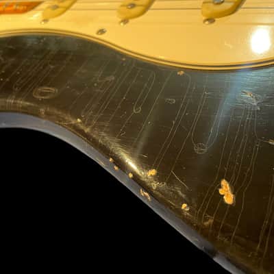 1977/1978/1979 Fender Stratocaster Body Project Real Relic in Black! image 12