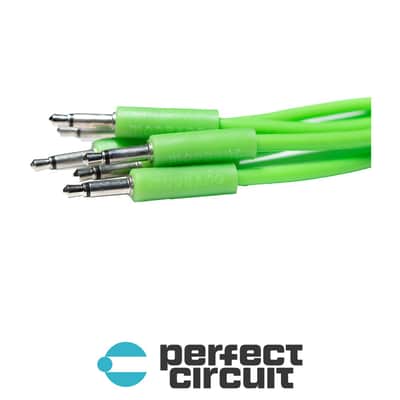 Modbang Slim 3.5mm Patch Cable - 18IN 6-Pack (Sublime Green)