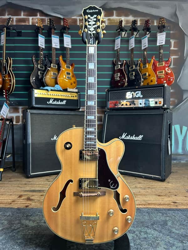 Epiphone Joe Pass Emperor Pro II Natural Gloss 2016 Hollow Body Electric Guitar image 1