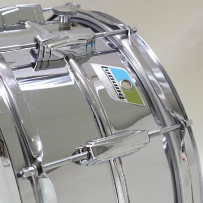 VINTAGE LUDWIG 1970s B/O Badge Supraphonic402 14x6.5 image 14