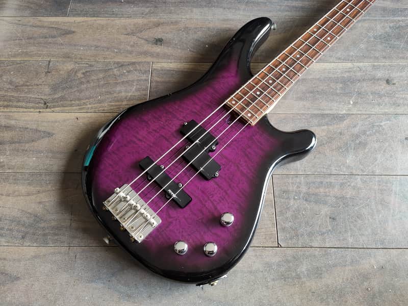 FERNANDES FRB-40 PJ フェルナンデス パープル 紫 ベース 1990's Fernandes Japan FRB-40 PJ Revolver Bass (Purple | Reverb