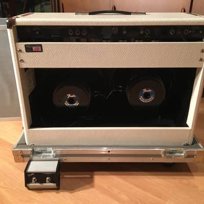 Fender The Twin Reverb 1988 - White Snake Skin Tolex image 2