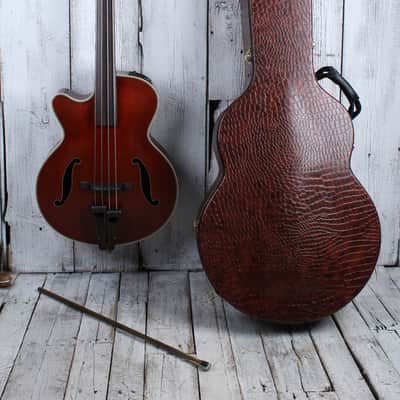 Takamine TB10LH 4 String Fretless Upright Acoustic Electric Bass Guitar w Case image 2