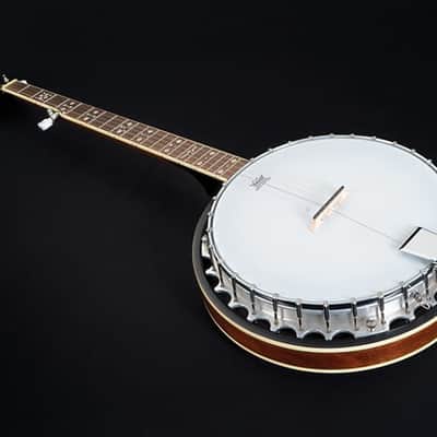 Oscar Schmidt OB5 Blue Grass Remo Head Mahogany Back Nato Neck Wood 5-String Resonator Banjo image 9