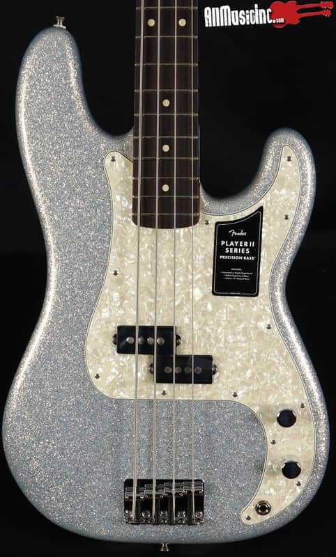 Fender 75th Anniversary Player II Precision Bass Guitar Diamond Dust Sparkle image 1