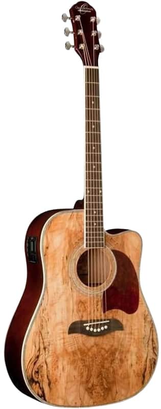 Oscar Schmidt OG2CESM Cutaway Dreadnought Acoustic Guitar Select Spruce Mahogany image 1
