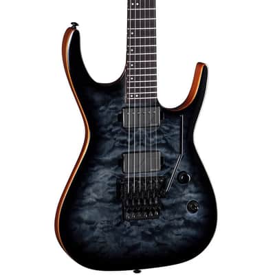 Dean Guitars Exile Select Floyd Neck-Thru Archtop SBB - Trans Black Burst image 1