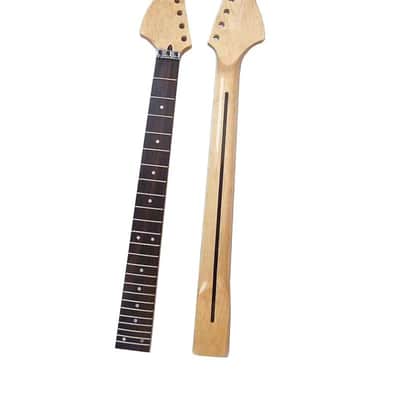 Maple Wood Guitar Strat Style Neck, Rosewood Fingerboard, 24 Frets with Reversed Headstock image 2
