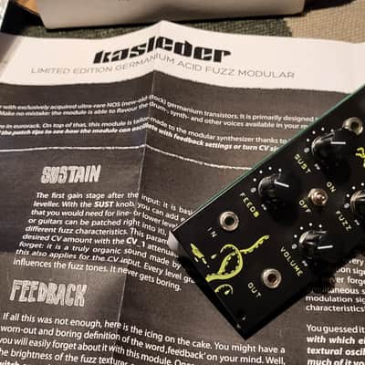 Kasleder Acid Fuzz Eurorack Fuzz Module 2016 - Black image 2