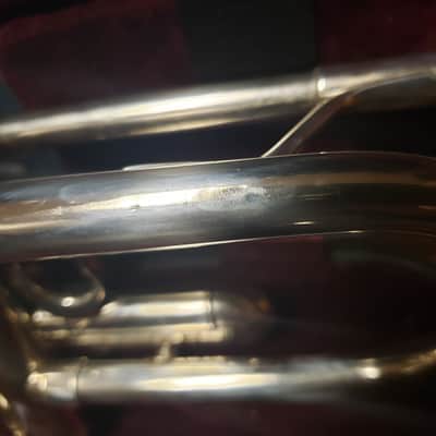 Yamaha Xeno 8335GS Silver Trumpet W/ Gold Brass Bell--Serviced, Nice! image 5