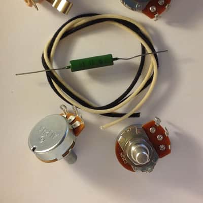 Wiring Harness Kit for J Bass CTS 450G Knurled Pots .047uf Soviet PIO Capacitor image 2