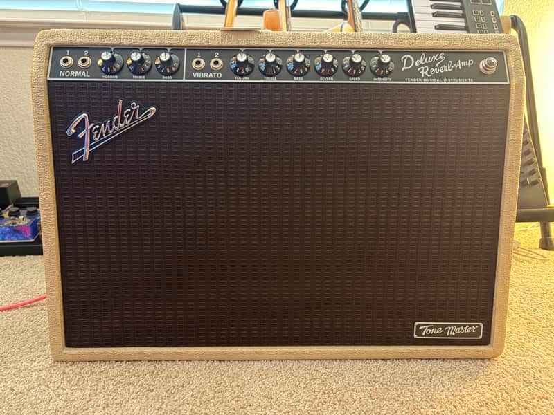 Fender Tone Master Deluxe Reverb 2-Channel 22-Watt 1x12" Digital Guitar Combo 2020 - Present - Blonde image 1