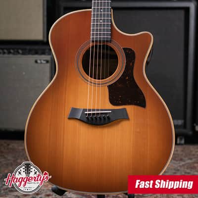 Taylor 414ce Studio Special Edition Grand Auditorium Acoustic/Electric Guitar - Honeyburst with Gig Bag image 1