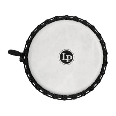 LP 10-inch Rope Tuned Circle Djembe with Perfect-Pitch head - Black image 5