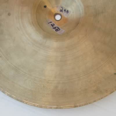 Avedis Zildjian Cymbal “Factory Second “ " S Stamp” 14” 1950’s? Hi Hat Bottom? 1258 Grams “Good” image 10