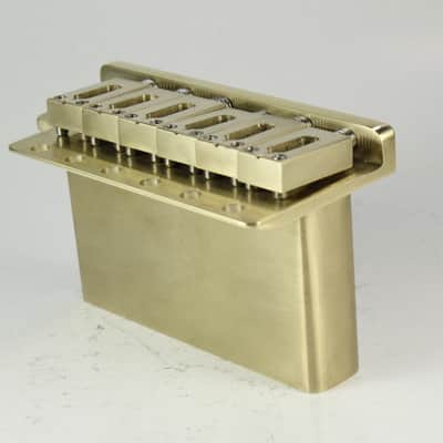 Stratocaster brass tremolo wide spacing image 5