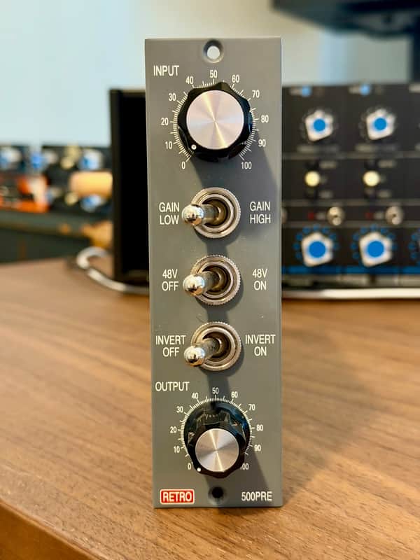 Retro Instruments 500PRE 500 Series Tube Mic Preamp Module 2019 - Gray image 1