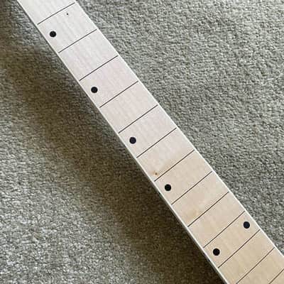 Maple Wood Reversed Headstock Guitar Neck, 24 Frets Fingerboard Fretboard image 9