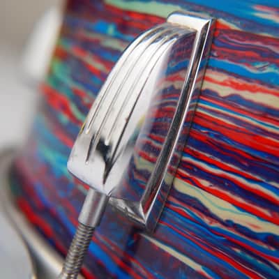 1968 Ludwig 4-Piece Psychedelic Red Drums #59132 image 23