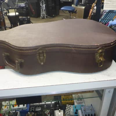 Acoustic Guitar Case 43x16x12 1/2 ( 4 " Depth ) Brown Exterior / Tan Interior image 9