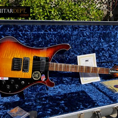 ♚ PRISTINE ♚2022 Rickenbacker 480XC♚TOBACCOGLO♚90th Anniversary♚360♚EBONY♚OHSC♚SAVE ££s image 22