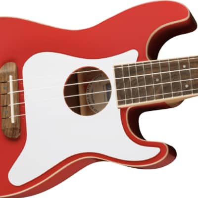 Fender Fullerton Strat Uke Fiesta Red - Concert Ukulele image 3