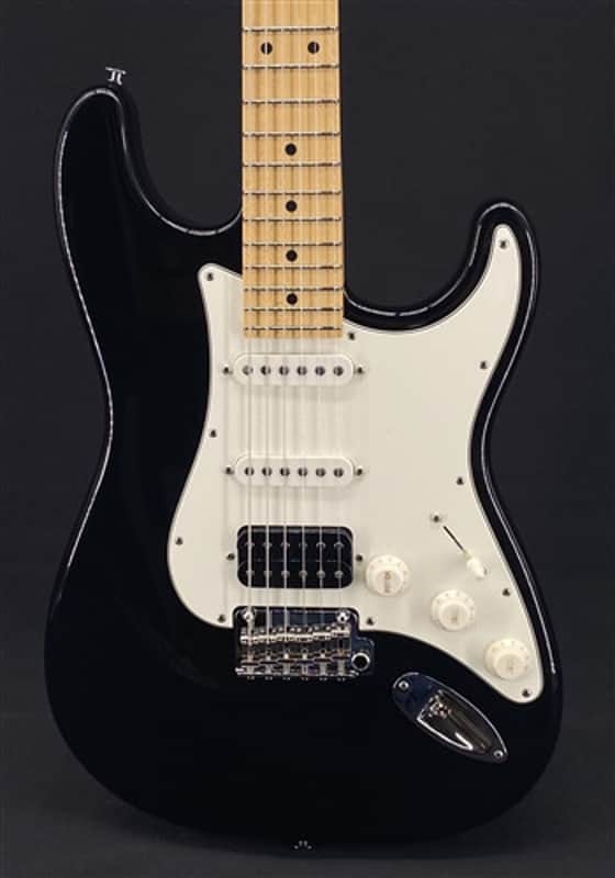 Open Box Demo Suhr Classic S in Black with HSS Pickup Configuration and Maple Fretboard image 1