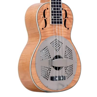 Gold Tone ResoMaple: Concert-Scale Curly Maple Resonator Ukulele with Gig Bag image 1