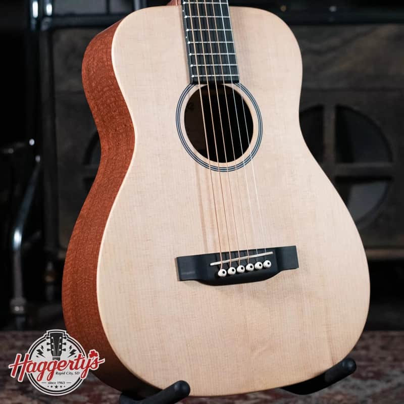 Martin LX1E Little Martin Acoustic/Electric Guitar - Natural with Gig Bag image 1