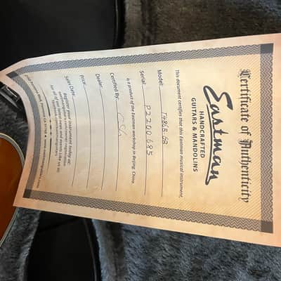 Eastman T486B Thinline Archtop with Bigsby 2021 - Present - Goldburst image 2