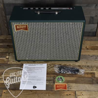 Mint Benson Earhart Reverb Plus - Green Tolex - Check Grill - Gold Piping image 7