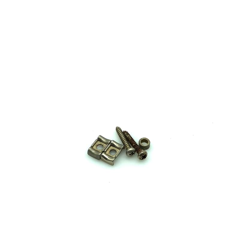 Relic’d Vintage Style Bent String Trees Retainers - Relic’d Nickel image 1