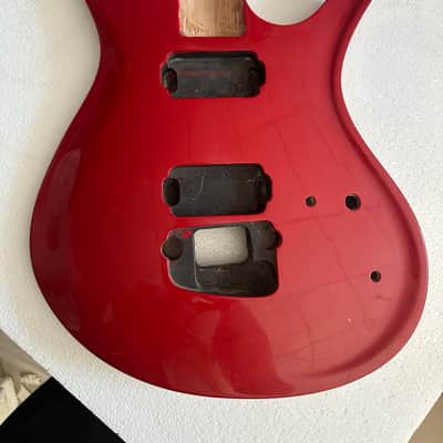 Red Custom Electric Guitar HH Body DIY Project image 1