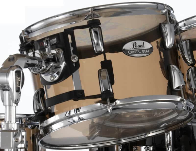 Pearl Crystal Beat Limited Edition Liquid Smoke 12x8" Rack Tom Tom Drum Acrylic | CRB1208T/C755 | NEW | Authorized Dealer image 1