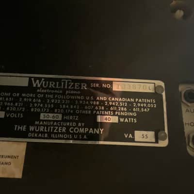 Wurlitzer 200A Vintage Electric Piano - Excellent Original Condition image 10