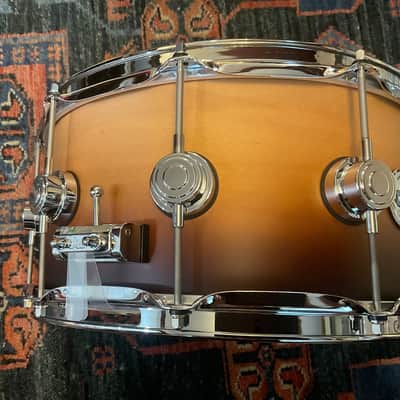 Mint DW Collectors Series Natural Tobacco W/Chrome 6.5x14” Maple Shell image 2