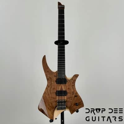 Infinia Neptune Headless Electric Guitar w/ Bag - Black Walnut image 2