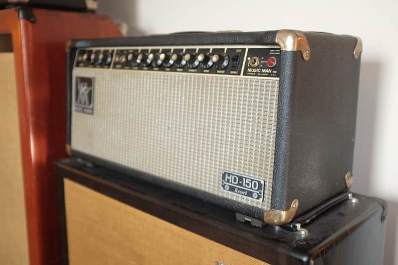 Music Man HD-150 Reverb 2-Channel 150-Watt Guitar Amp Head 1980 - 1984 - Black image 1