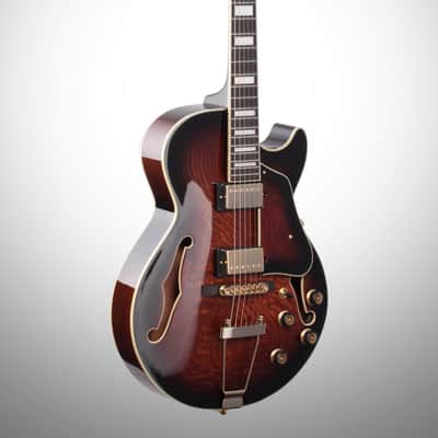 Ibanez Artcore Expressionist AG95QA Hollowbody Electric Guitar, Dark Brown Sunburst image 5