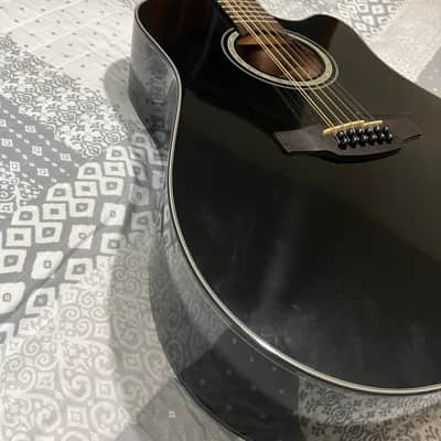 Takamine GD30CE-12 BLK G30 Series 12-String Dreadnought Cutaway Acoustic/Electric Guitar 2010s Gloss Black image 6