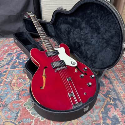 Epiphone Riviera Reissue *Pro Setup* HH Peerless Cherry OHSC - 1997 image 11