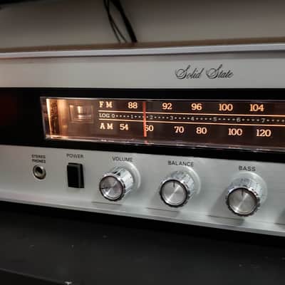 Automatic Radio HMX-4000 AM/FM Receiver with 8 Track 1970 Brushed Aluminum and Wood image 3